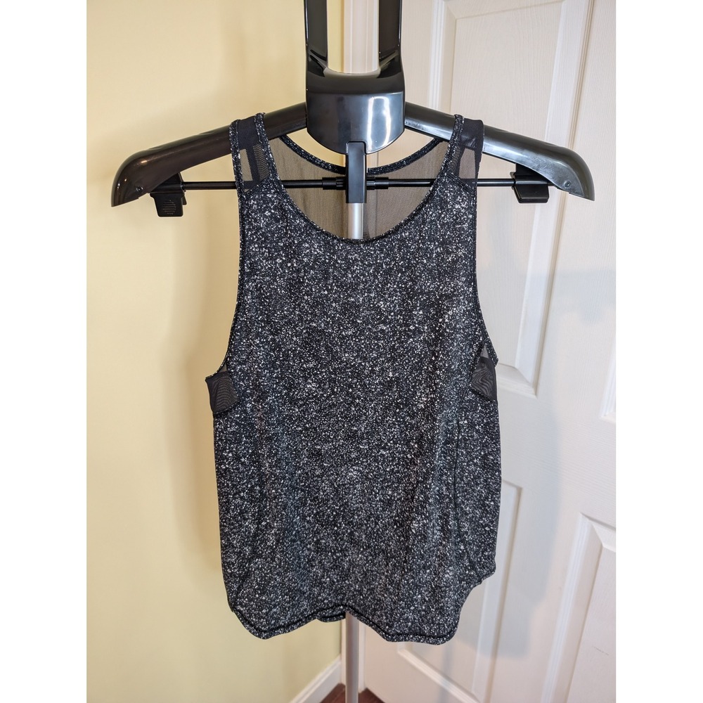 Lululemon Sculpt Tank II Diffuse Starlight Black Mesh Racerback - Size 2